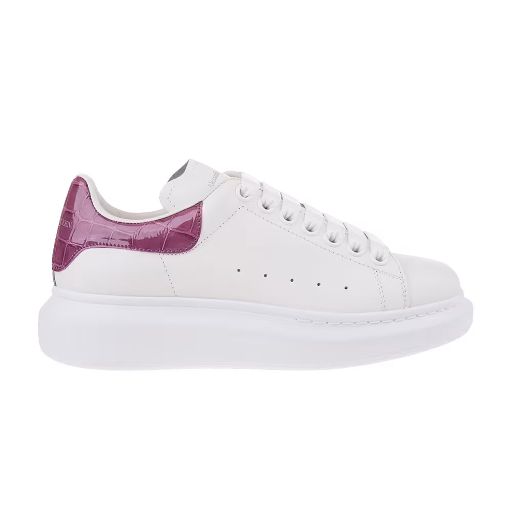 Alexander McQueen Women's Oversized Sneaker Crocodile Skin - Purple