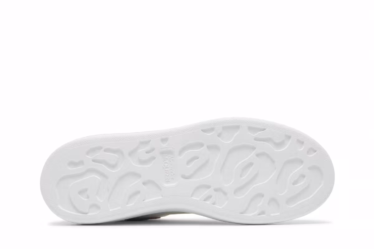 Alexander McQueen Women's Oversized Sneaker White Antic Pink, view 5
