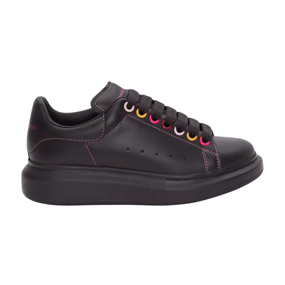 Alexander McQueen Women's Oversized Sneaker Black Rainbow