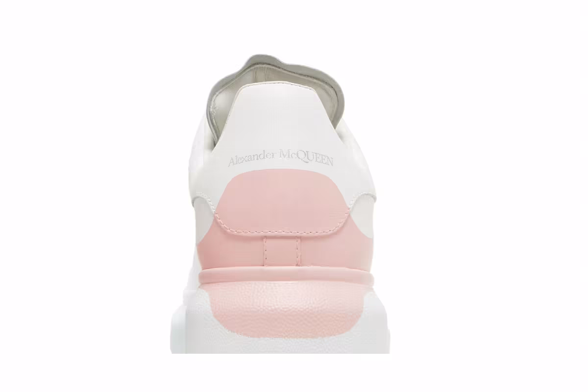 Alexander McQueen Women's Oversized Sneaker Drop Heel Counter Print - White Rose, view 8