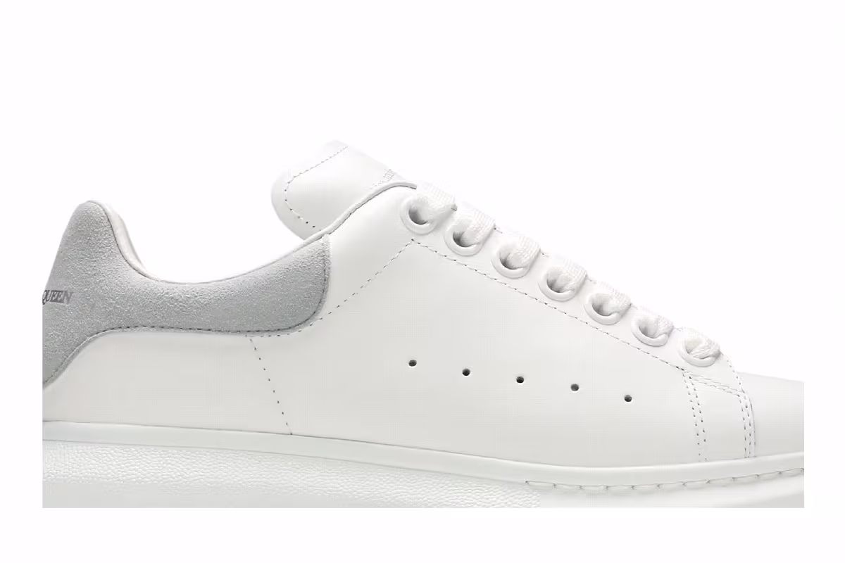 Alexander McQueen Women's Oversized Sneaker White Dove Grey, view 3
