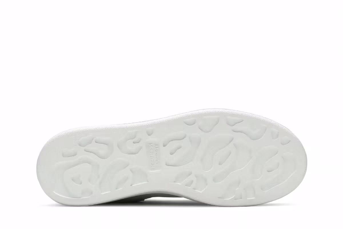 Alexander McQueen Women's Oversized Sneaker White Dove Grey, view 5