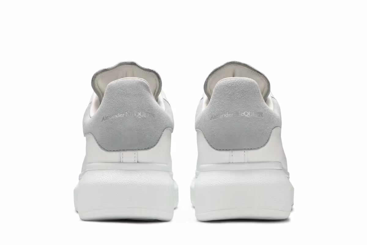 Alexander McQueen Women's Oversized Sneaker White Dove Grey, view 7
