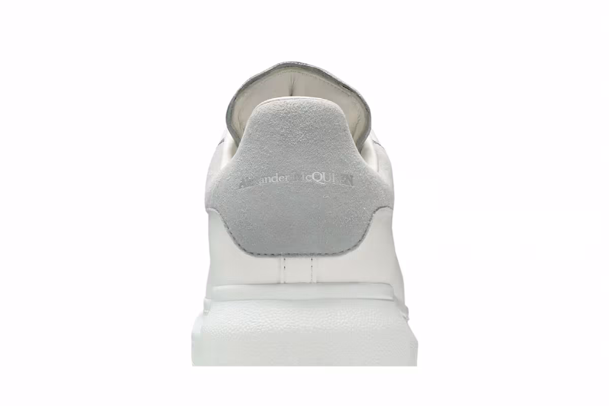 Alexander McQueen Women's Oversized Sneaker White Dove Grey, view 8