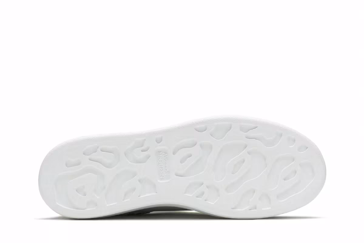 Alexander McQueen Women's Oversized Sneaker Snake Print - White Yellow, view 5