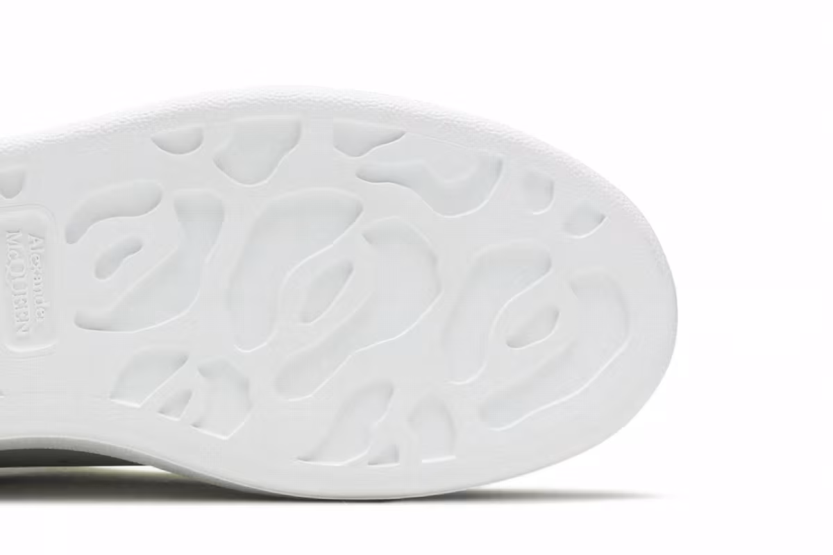 Alexander McQueen Women's Oversized Sneaker Snake Print - White Yellow, view 6