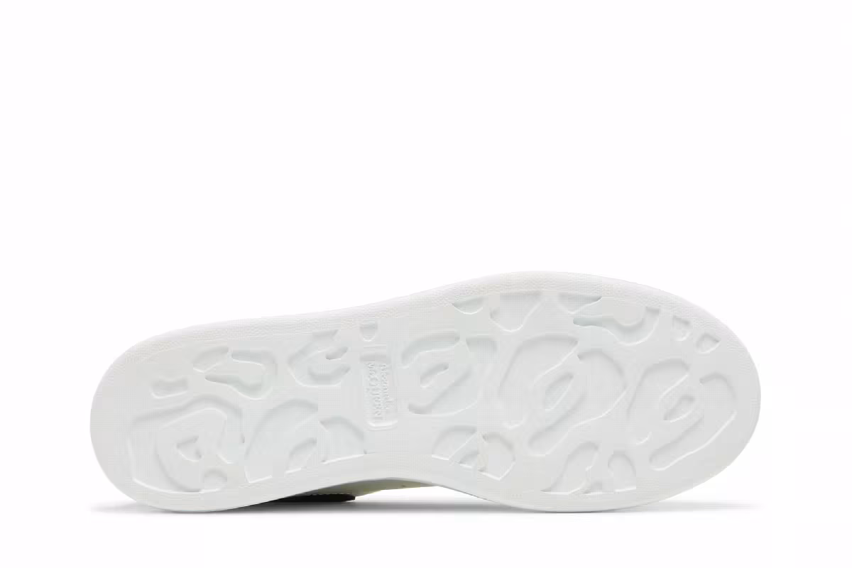 Alexander McQueen Women's Oversized Sneaker White Black, view 5