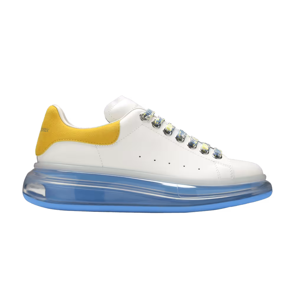 Alexander McQueen Women's Oversized Sneaker White Light Blue