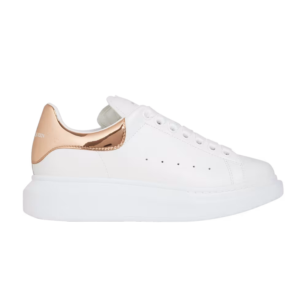 Alexander McQueen Women's Oversized Sneaker White Bronze