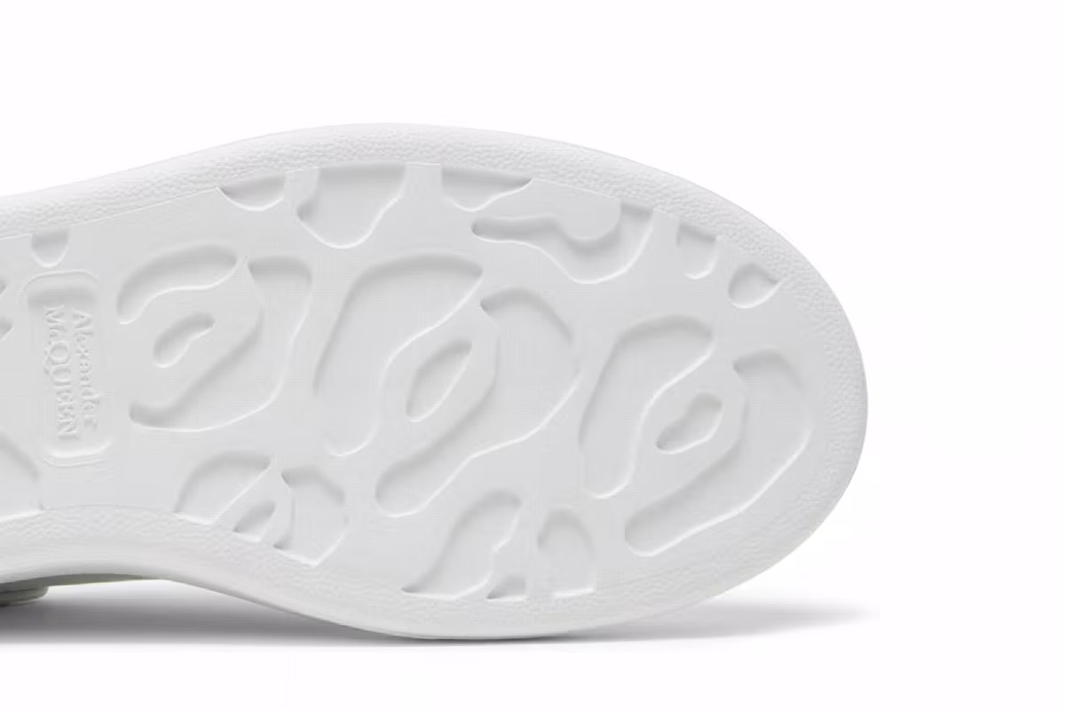 Alexander McQueen Women's Oversized Sneaker White Holographic, view 6