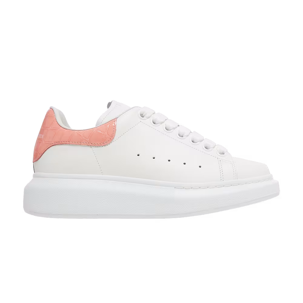 Alexander McQueen Women's Oversized Sneaker White Pastel Pink