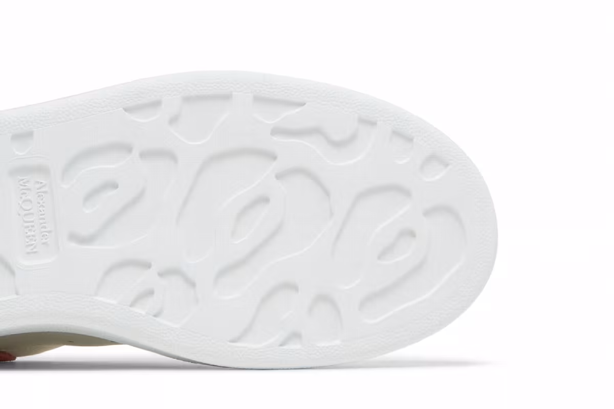 Alexander McQueen Women's Oversized Sneaker White Pastel Pink, view 6