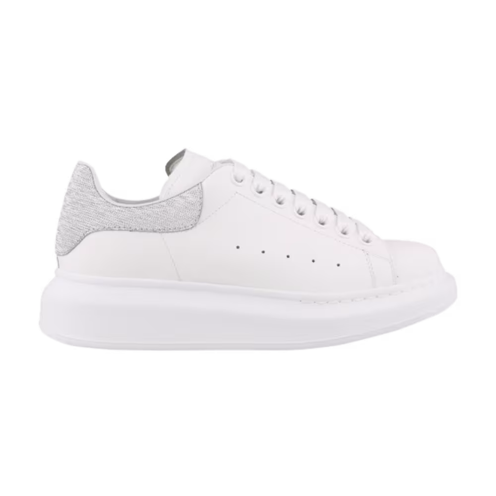 Alexander McQueen Women's Oversized Sneaker White Silver