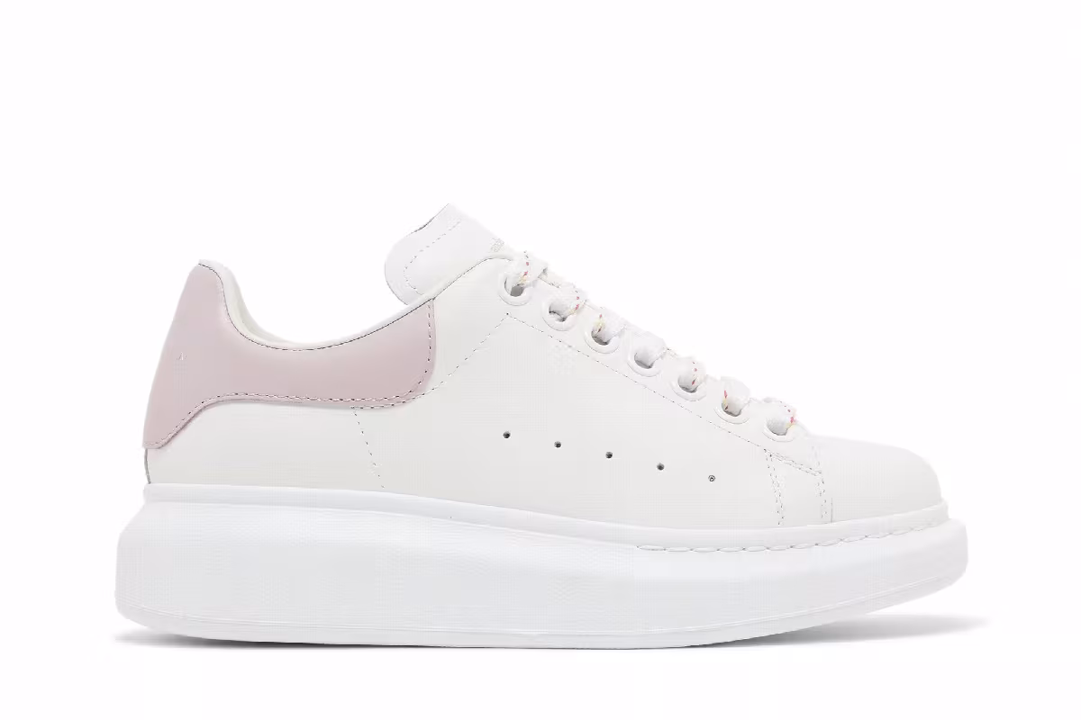 Alexander McQueen Women's Oversized Sneaker White Porcelain, view 2