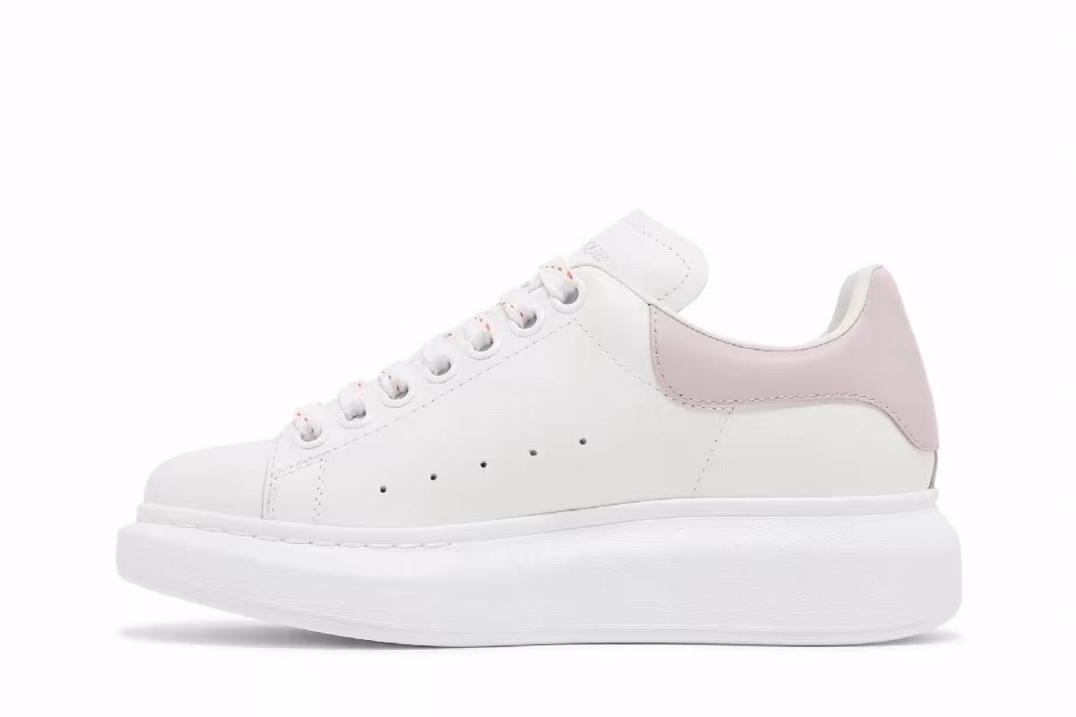 Alexander McQueen Women's Oversized Sneaker White Porcelain, view 4