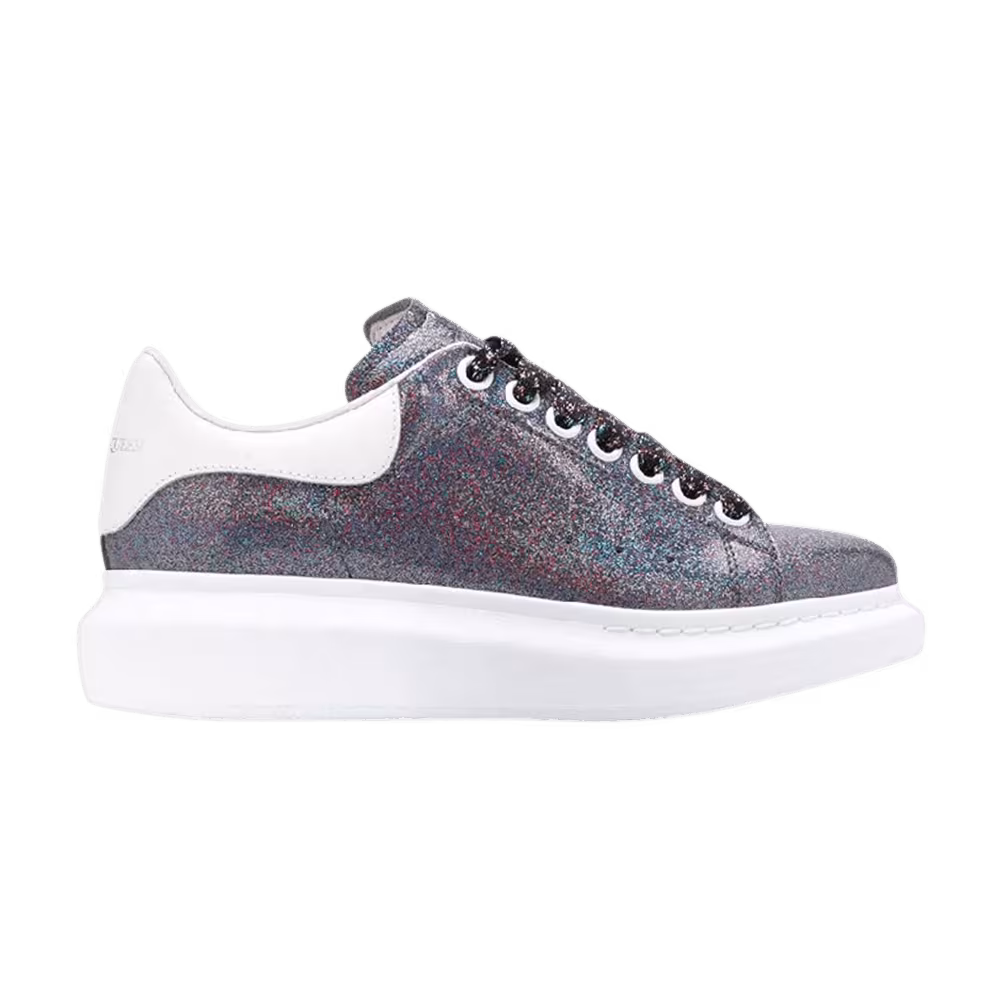 Alexander McQueen Women's Oversized Sneaker Bright Olo Glitter