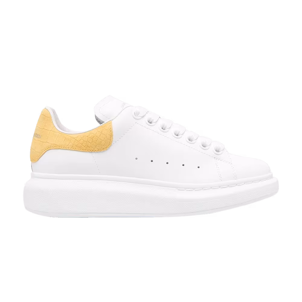 Alexander McQueen Women's Oversized Sneaker White Mimosa