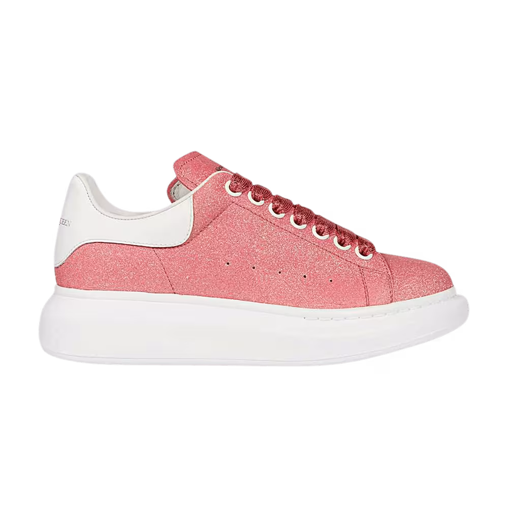 Alexander McQueen Women's Oversized Sneaker Bright Glitter - Magnolia