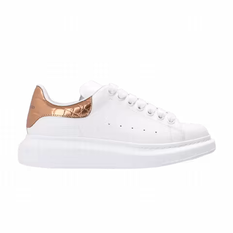 Alexander McQueen Wmns Oversized Sneaker 'White Bronze Gold'