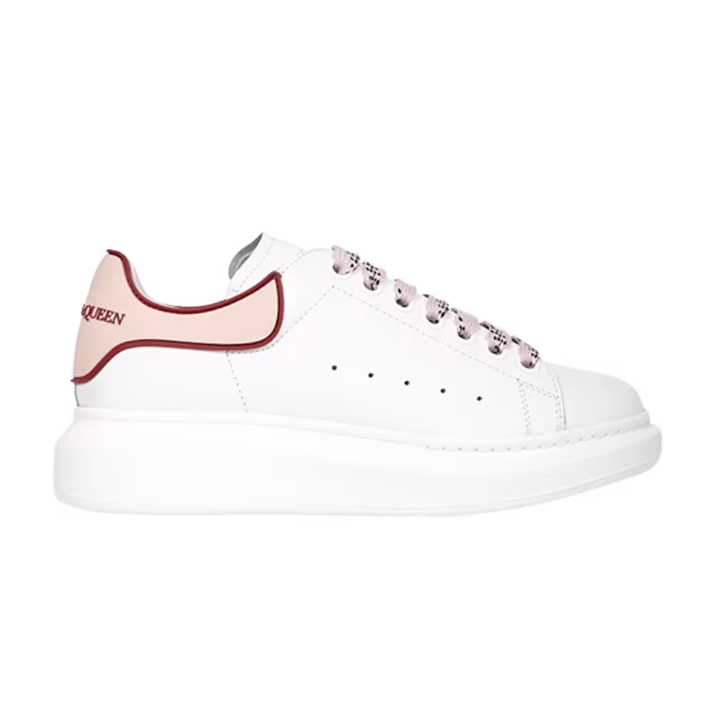 Alexander McQueen Women's Oversized Sneaker White Pink Red