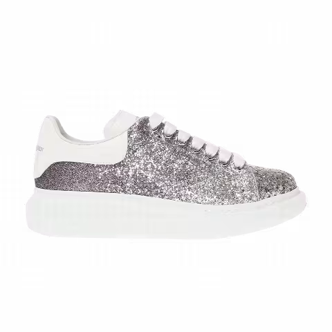 Alexander McQueen Wmns Oversized Sneaker 'Magenta White Glitter'