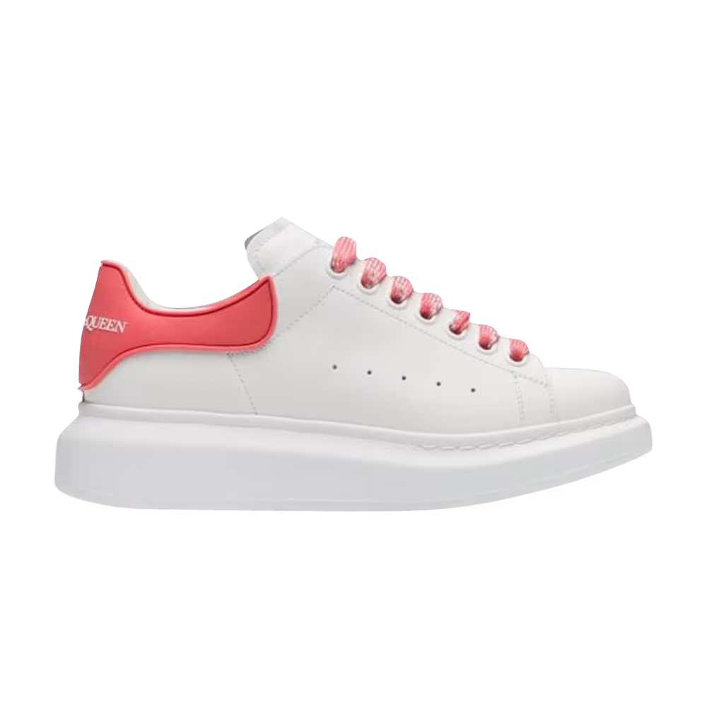 Alexander McQueen Women's Oversized Sneaker White Coral