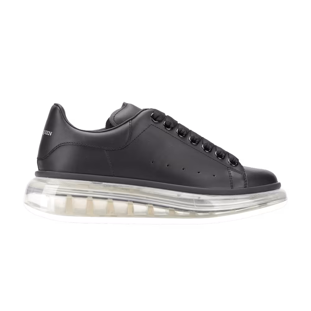 Alexander McQueen Women's Oversized Sneaker Clear Sole - Black White