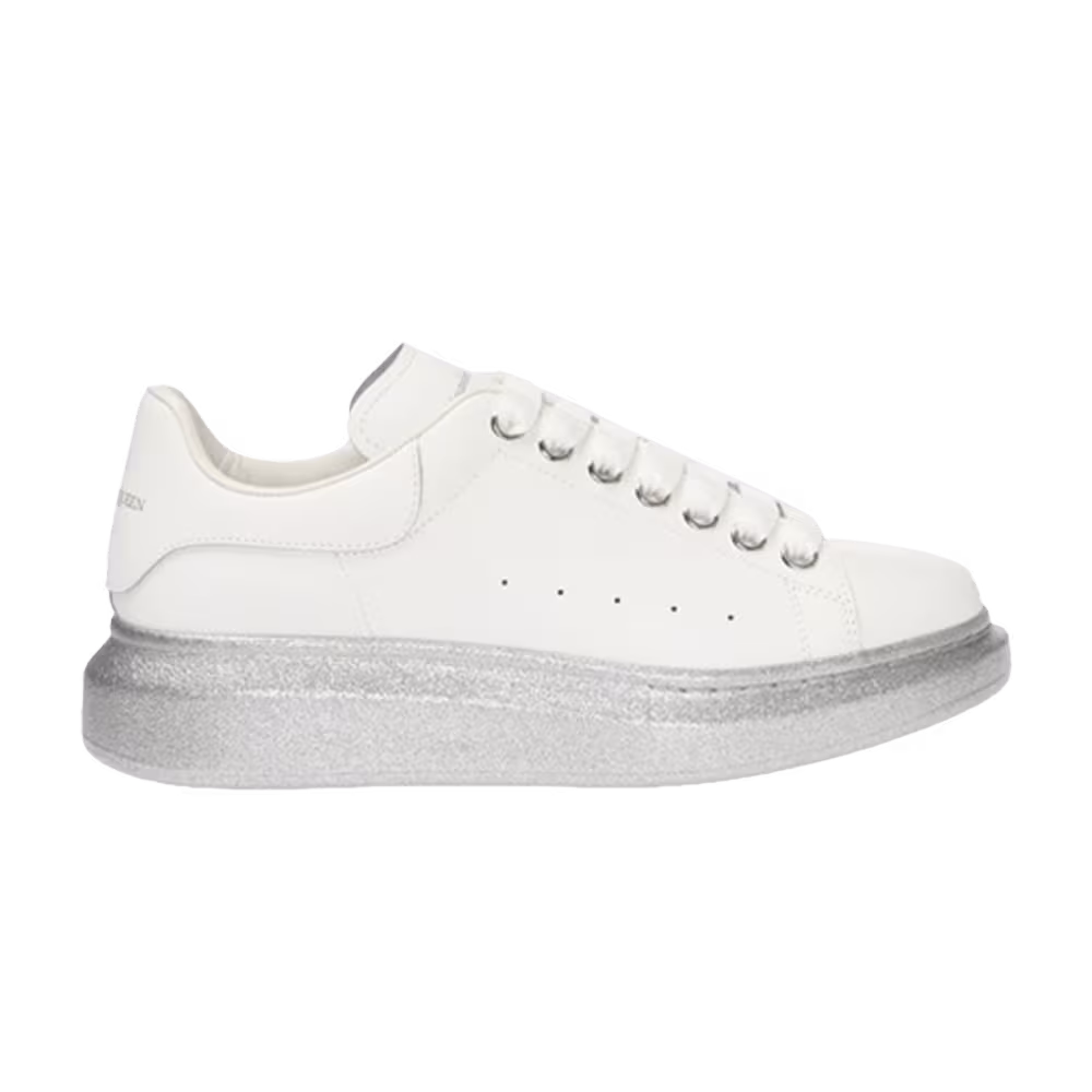 Alexander McQueen Women's Oversized Sneaker White Silver