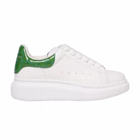 Alexander Mcqueen Oversized Sneaker Kids 'Chrome Green Crocodile'