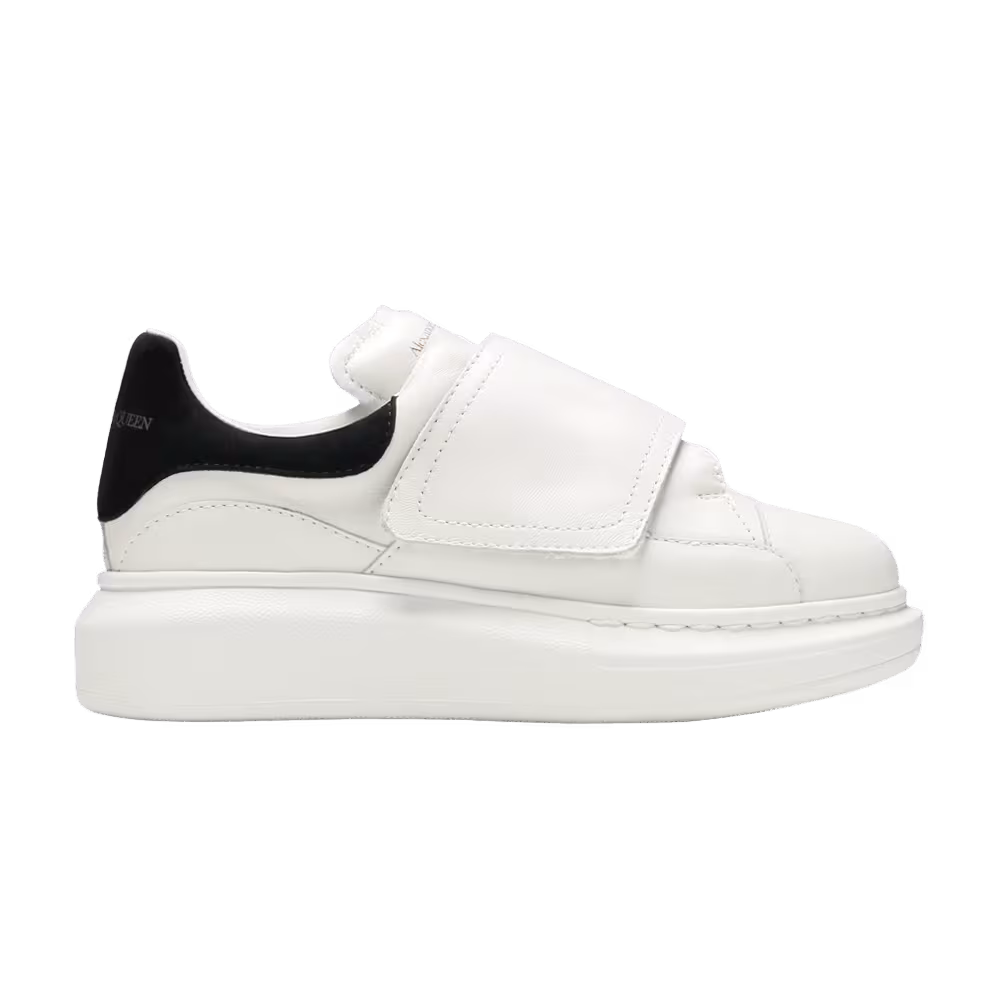 Alexander McQueen Oversized Grip-Strap Sneaker Kids White Black