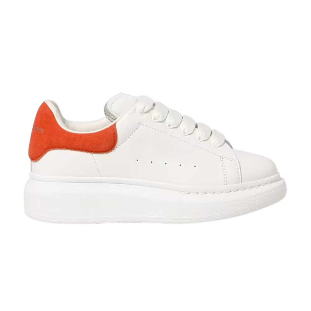 Alexander McQueen Oversized Sneaker Kids White Acrylic Orange