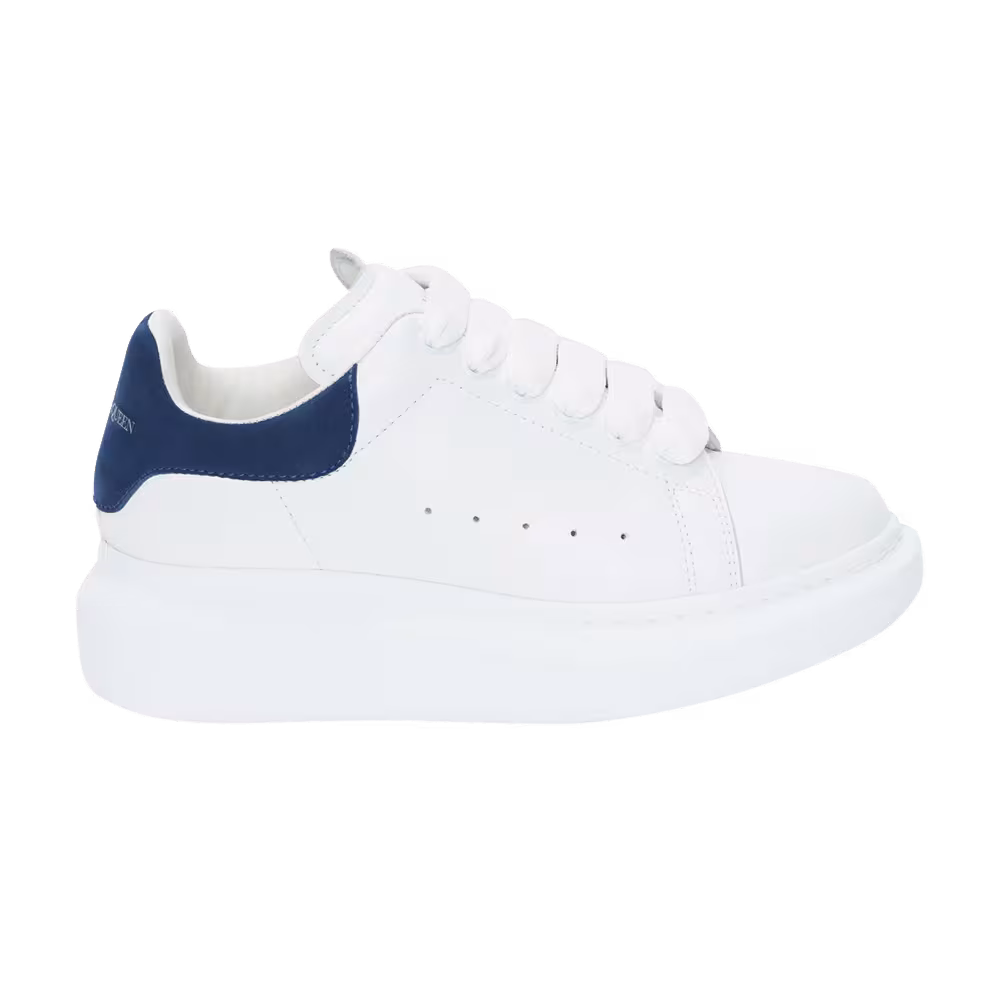 Alexander McQueen Oversized Sneaker Kids White Paris Blue