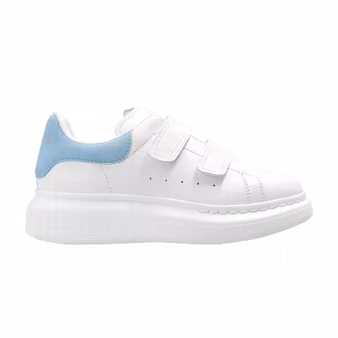 Alexander McQueen Oversized Grip-Strap Sneaker Kids 'White Powder Blue'