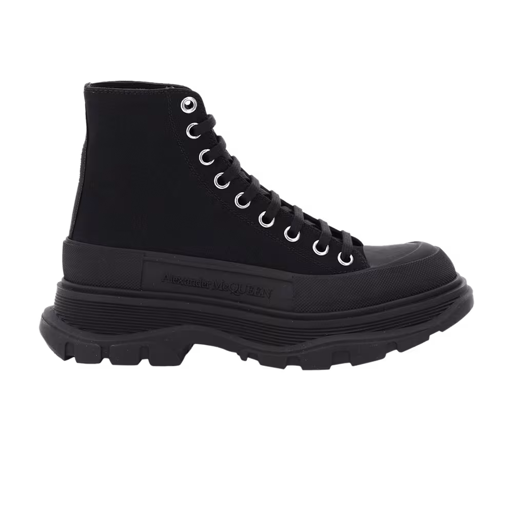 Alexander McQueen Women's Tread Slick Boots Triple Black