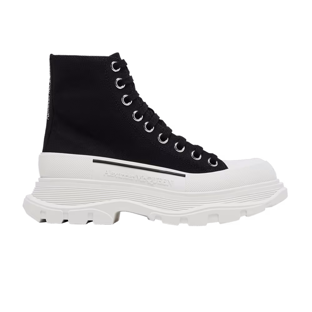 Alexander McQueen Women's Tread Slick Boots Black White