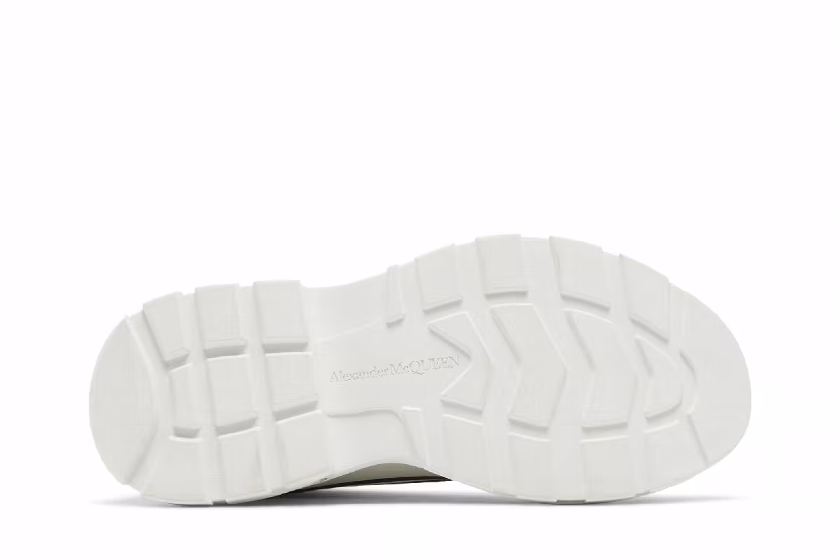 Alexander McQueen Tread Slick Boots Black White, view 5