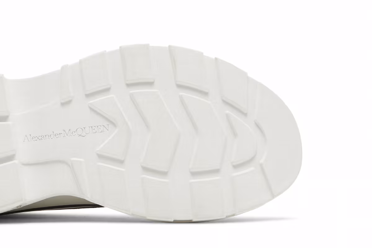 Alexander McQueen Tread Slick Boots Black White, view 6