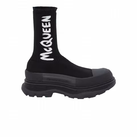 Alexander McQueen Tread Slick Boot 'Black Graffiti'