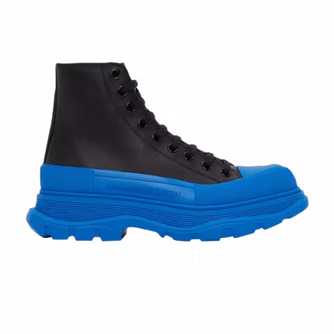 Alexander McQueen Tread Slick Boots 'Black Lake Blue'
