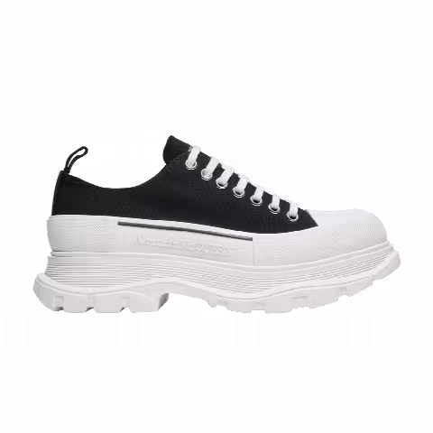 Alexander McQueen Tread Slick Lace Up 'Black White'