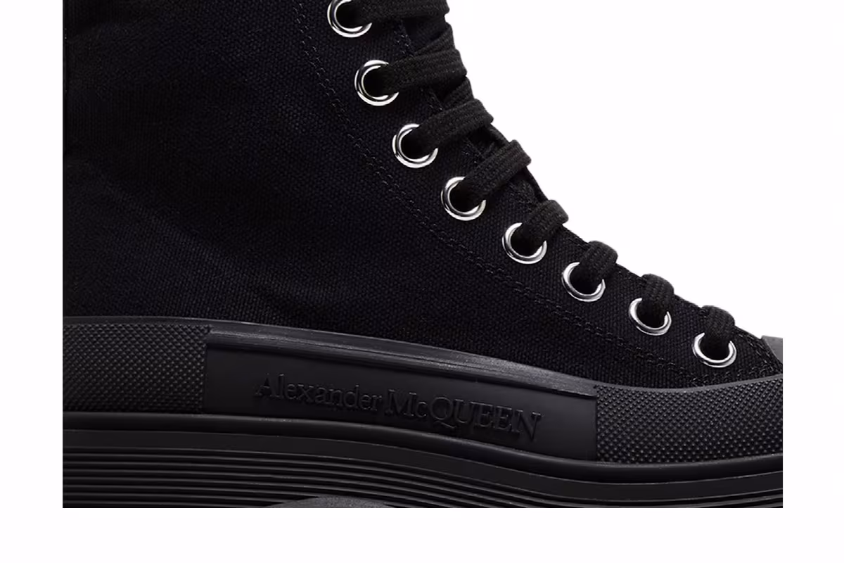 Alexander McQueen Women's Tread Slick Boot Black, view 3