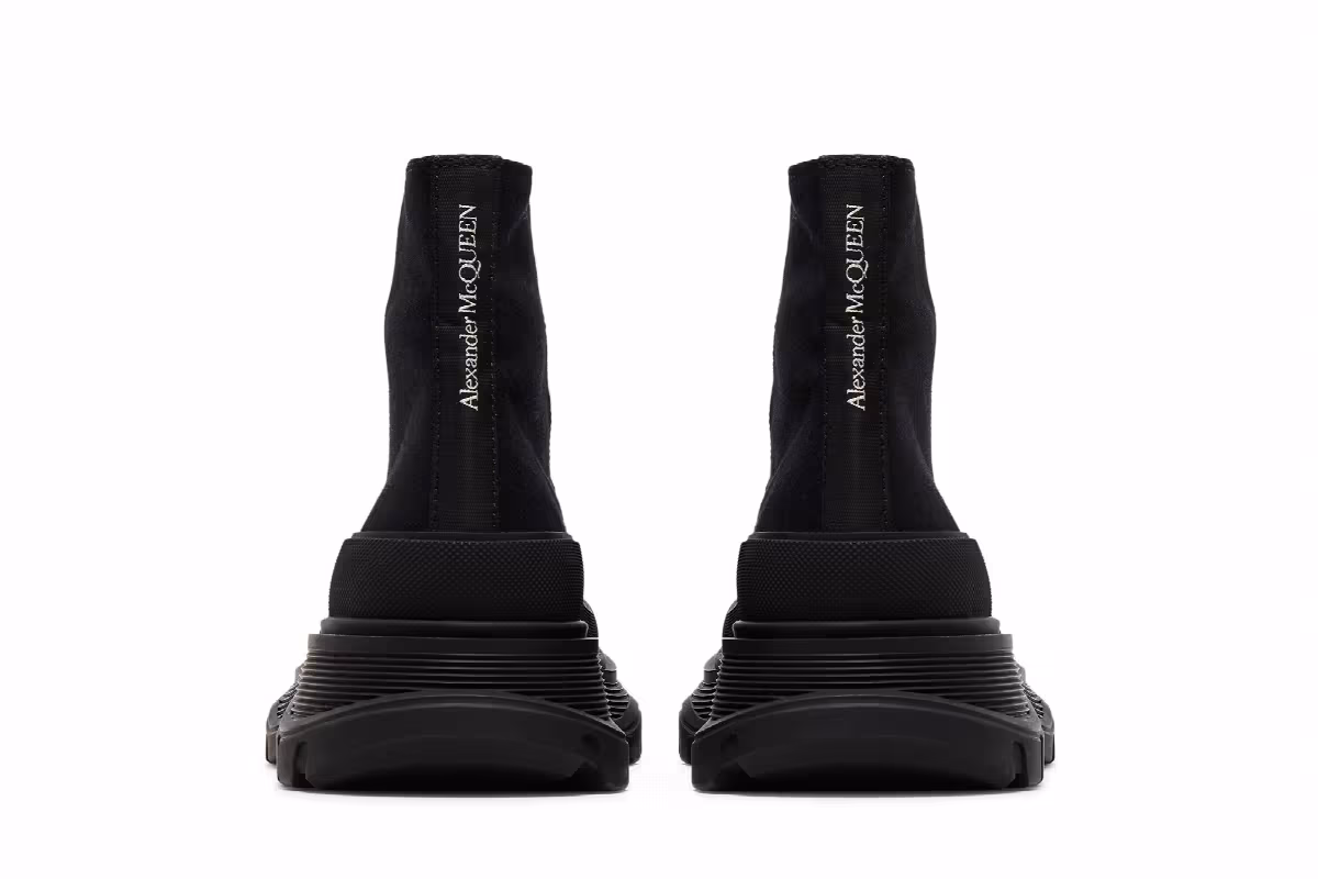 Alexander McQueen Women's Tread Slick Boot Black, view 7