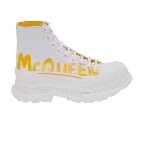 Alexander McQueen Tread Slick Boot 'White Pop Yellow'