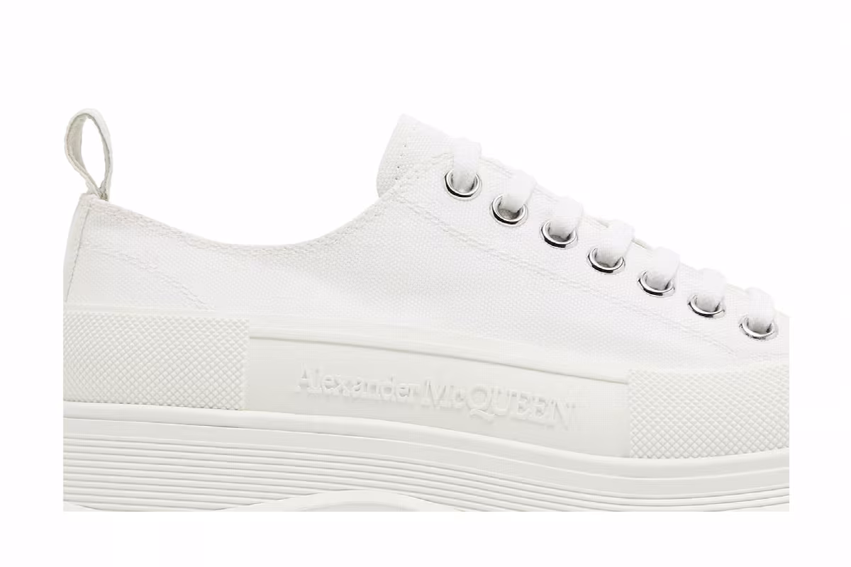 Alexander McQueen Tread Slick Lace Up White, view 3