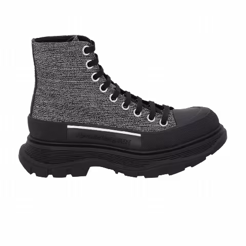 Alexander McQueen Wmns Tread Slick Boot 'Silver Black'