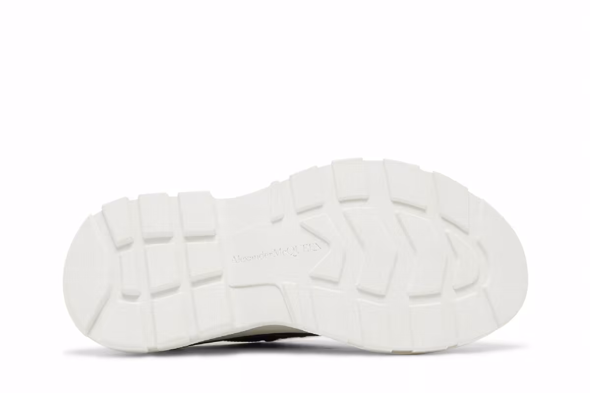 Alexander McQueen Women's Tread Slick Lace Up Black White, view 5
