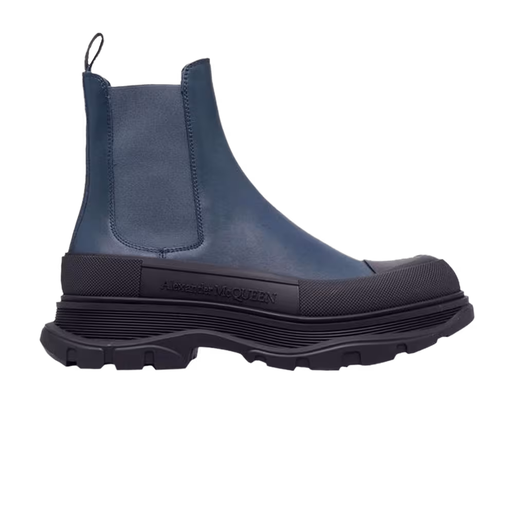 Alexander McQueen Tread Slick Boots Denim