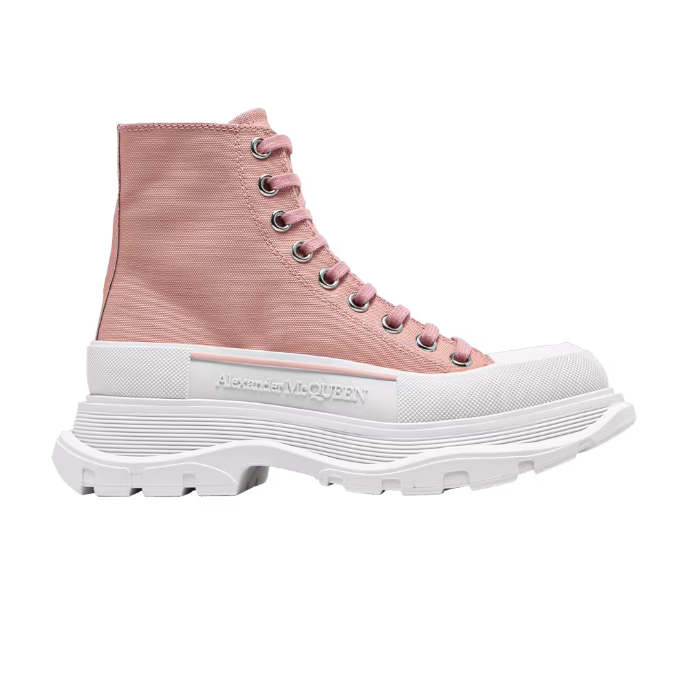 Alexander McQueen Women's Tread Slick Boots Magnolia
