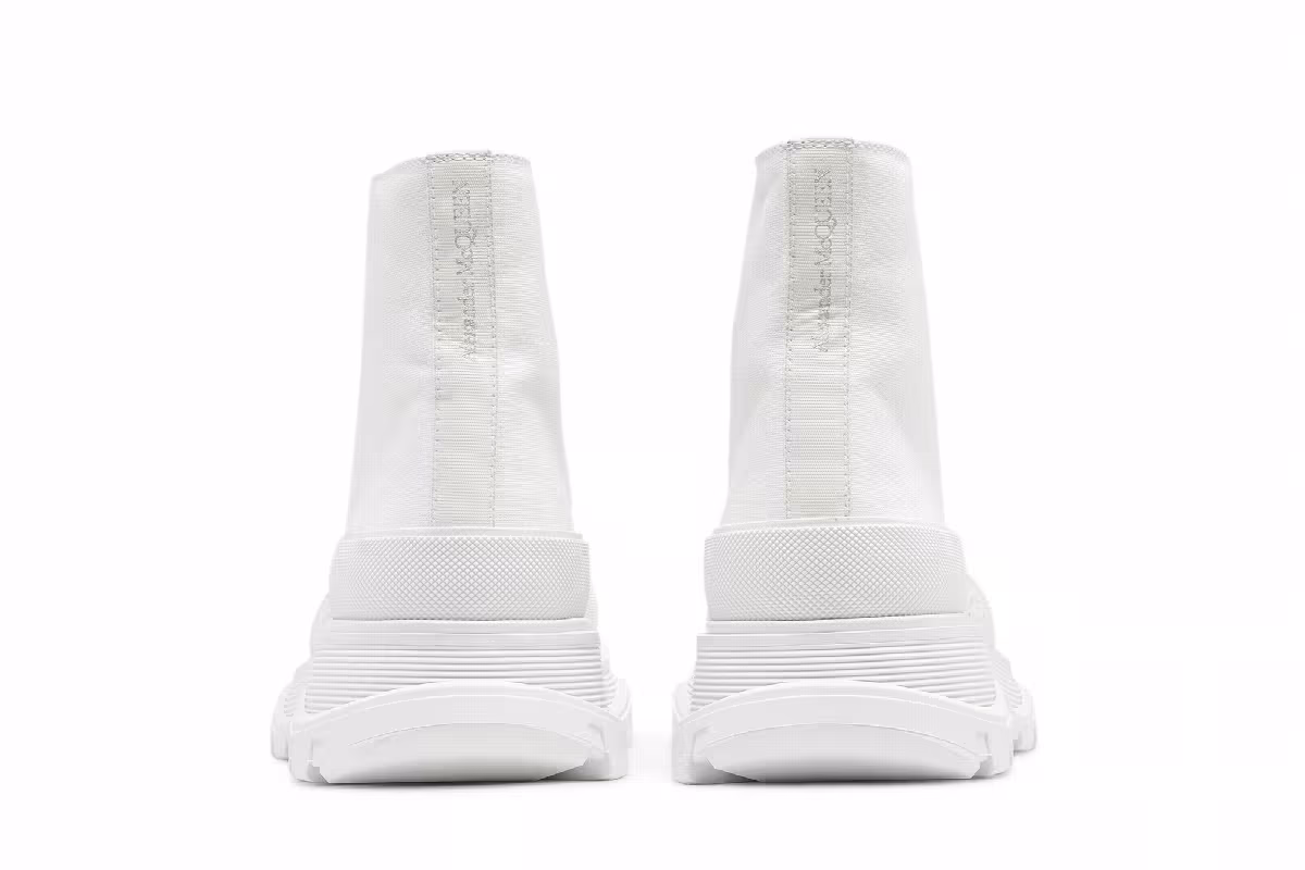 Alexander McQueen Tread Slick Boots White, view 7