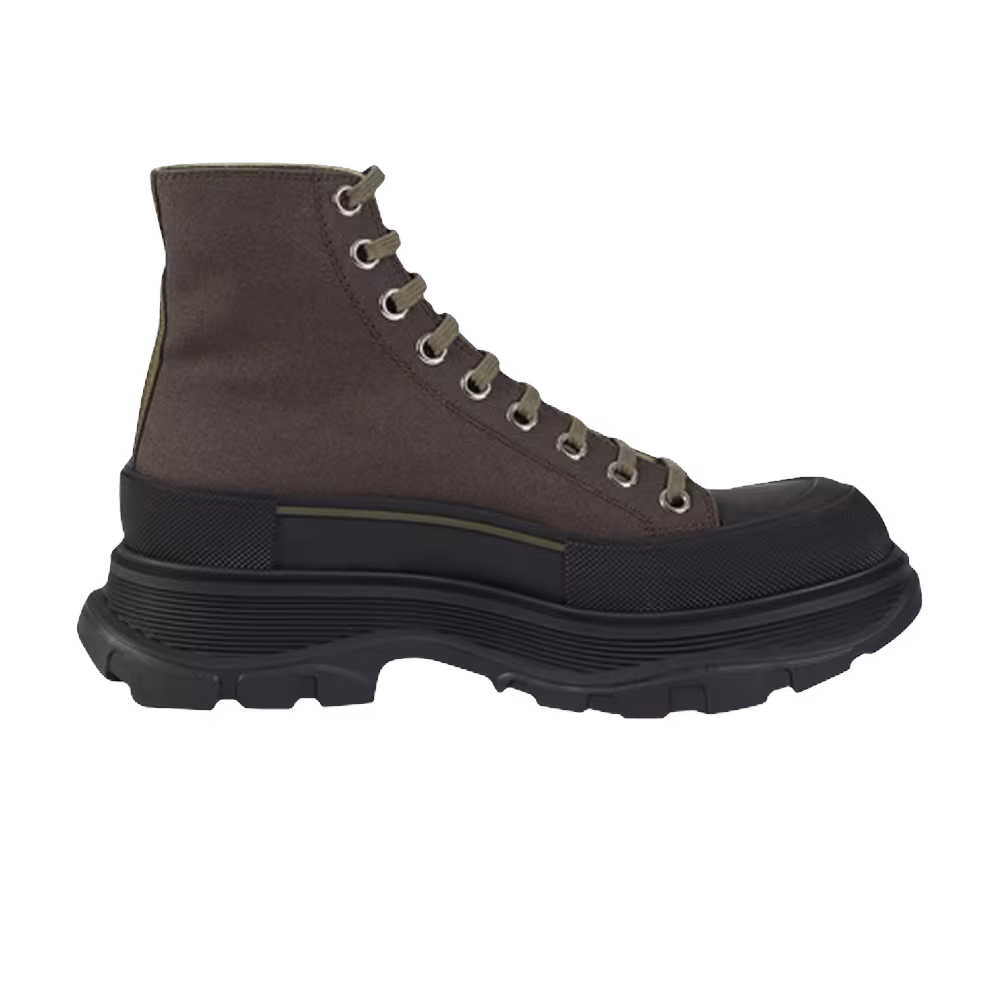 Alexander McQueen Tread Slick Boots Brown Khaki